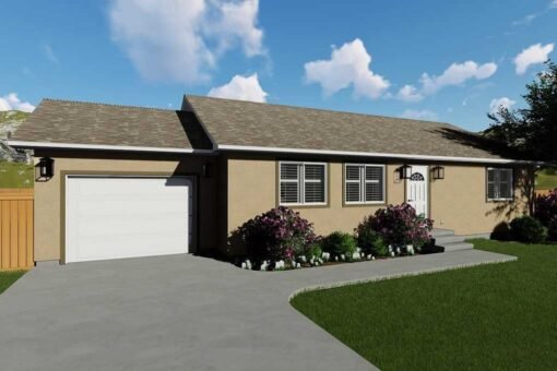 2 bed 1 bath 1190 sqft modular home model # 27407