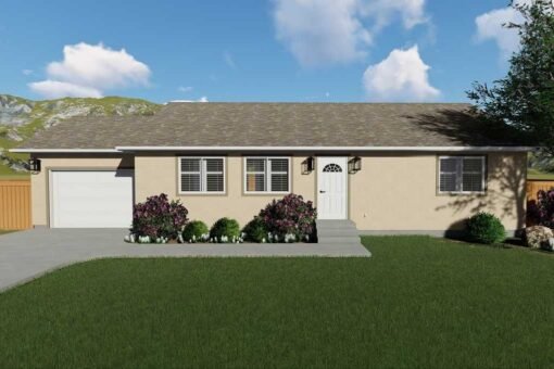 2 bed 1 bath 1190 sqft modular home model # 27407