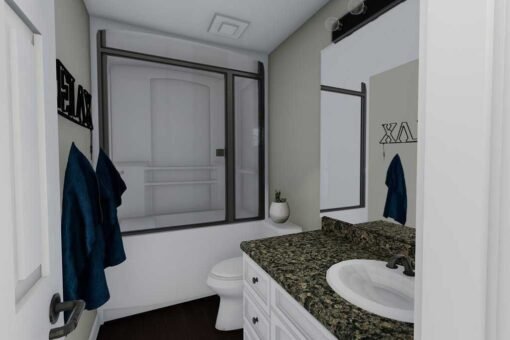 2 bed 1 bath 1190 sqft modular home model # 27407
