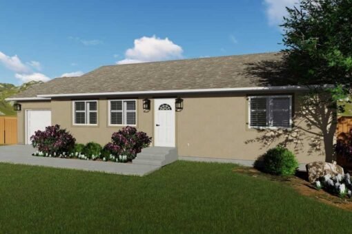 2 bed 1 bath 1190 sqft modular home model # 27407
